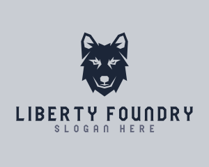 Wild Wolf Dog logo design