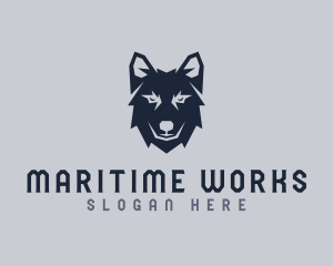 Wild Wolf Dog logo design