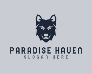 Wild Wolf Dog logo design