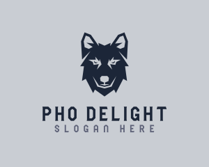 Wild Wolf Dog logo design