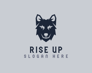 Wild Wolf Dog logo design