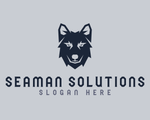 Wild Wolf Dog logo design