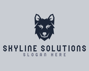 Wild Wolf Dog logo design