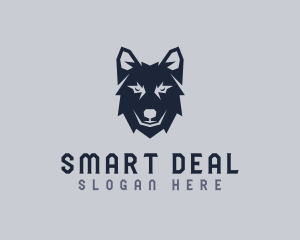 Wild Wolf Dog logo design