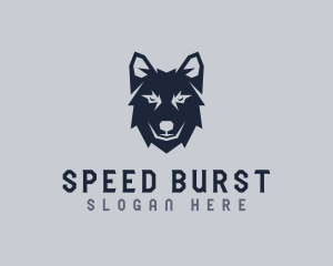 Wild Wolf Dog logo design