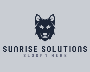 Wild Wolf Dog logo design