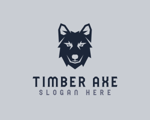 Wild Wolf Dog logo design