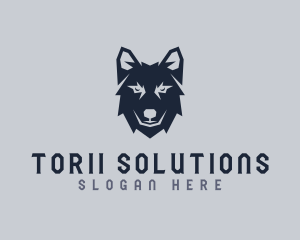 Wild Wolf Dog logo design