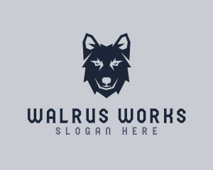 Wild Wolf Dog logo design