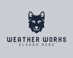 Wild Wolf Dog logo design