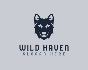 Wild Wolf Dog logo design