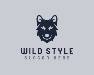 Wild Wolf Dog logo design