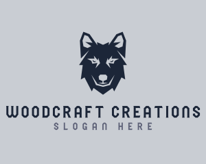 Wild Wolf Dog logo design