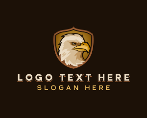 Shield - Eagle Falcon Bird logo design