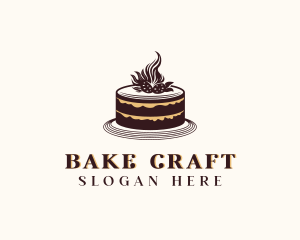 Strawberry Cake Bakery logo design