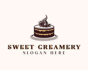 Strawberry Cake Bakery logo design