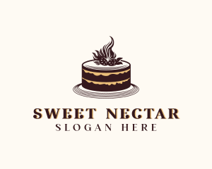 Strawberry Cake Bakery logo design