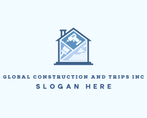 Drill - Home Construction Tools logo design