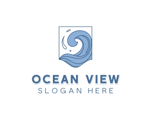 Ocean Waves Tourism logo design