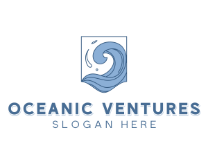 Ocean Waves Tourism logo design