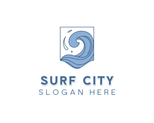 Ocean Waves Tourism logo design