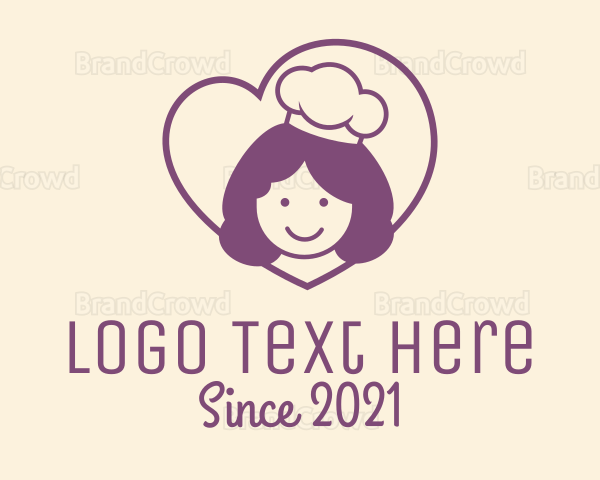 Girl Heart Cooking Logo