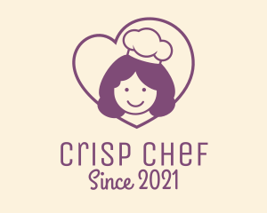 Girl Heart Cooking logo design