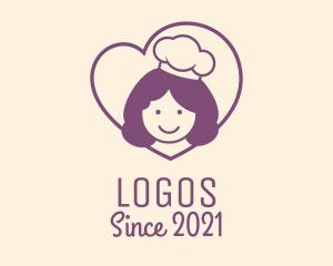 Teahouse - Girl Heart Cooking logo design