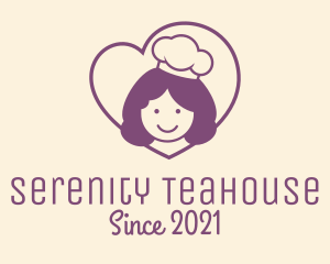 Girl Heart Cooking logo design