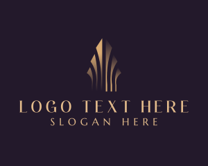 Luxurious Building Real Estate Logo