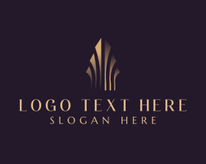 Abstract - Luxurious Building Real Estate logo design