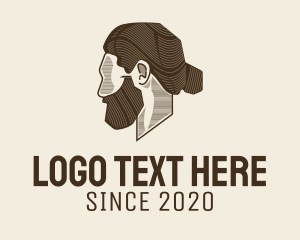Menswear - Man Bun Barbershop logo design