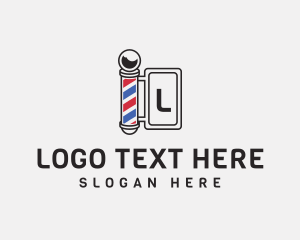 Men - Barber Retro Signage logo design