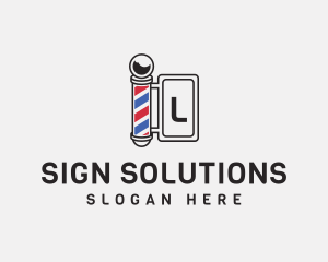 Signage - Barber Retro Signage logo design