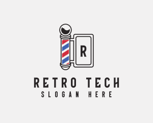 Barber Retro Signage logo design