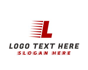 Logistic - Fast Express Speed logo design