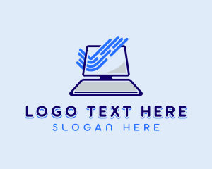 Laptop - Technology Digital Computer logo design