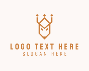 Stag - Royal Crown Stag logo design