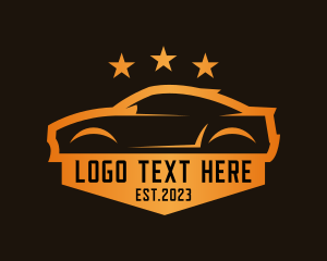 Emblem - Race Car Automobile Garage logo design