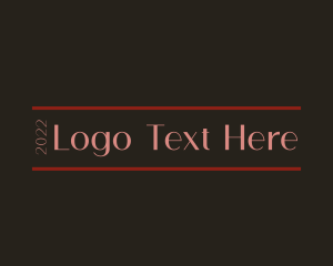 Styling - Minimalist Luxury Wordmark logo design