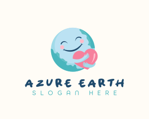 Heart Hug Earth logo design