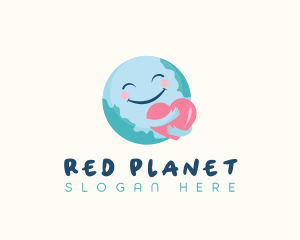 Heart Hug Earth logo design