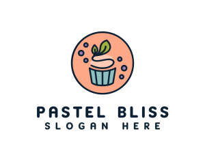 Sweet Pastel Cupcake logo design