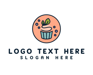 Sweet Pastel Cupcake Logo