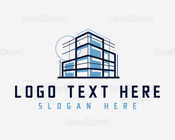Building Blueprint Architecture Logo
