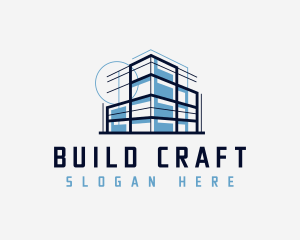 Building Blueprint Architecture logo design