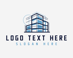 Building - Building Blueprint Architecture logo design