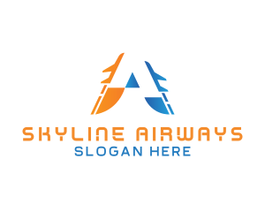 Airliner - Airline Aviation Letter A logo design