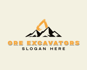 Mountain Excavator Mining logo design