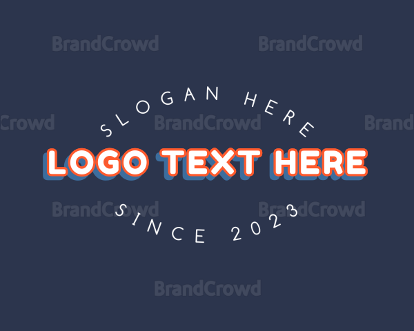 Retro Apparel Wordmark Logo